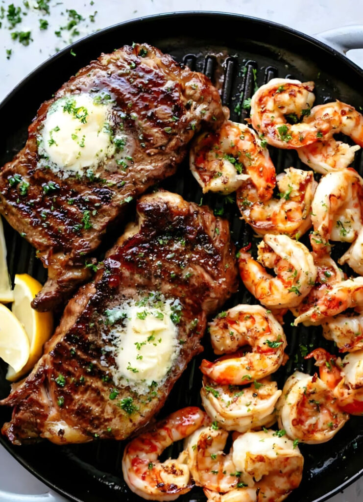 Garlic Butter Grilled Steak & Shrimp Recipe – My Blog
