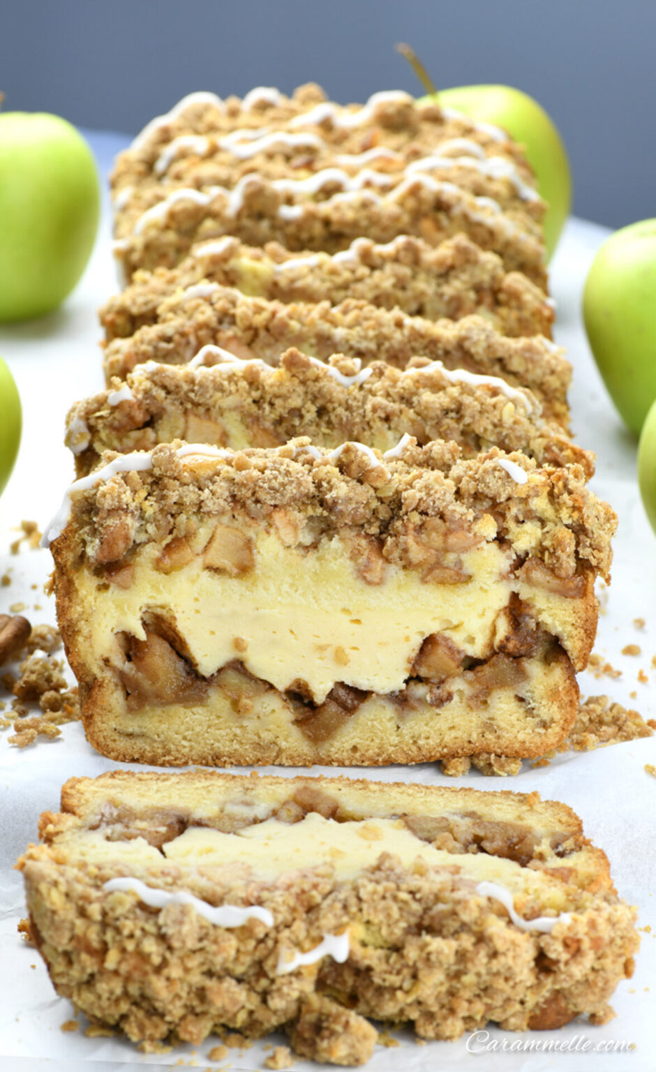 Apple Crisp Cheesecake Bread – carammelle