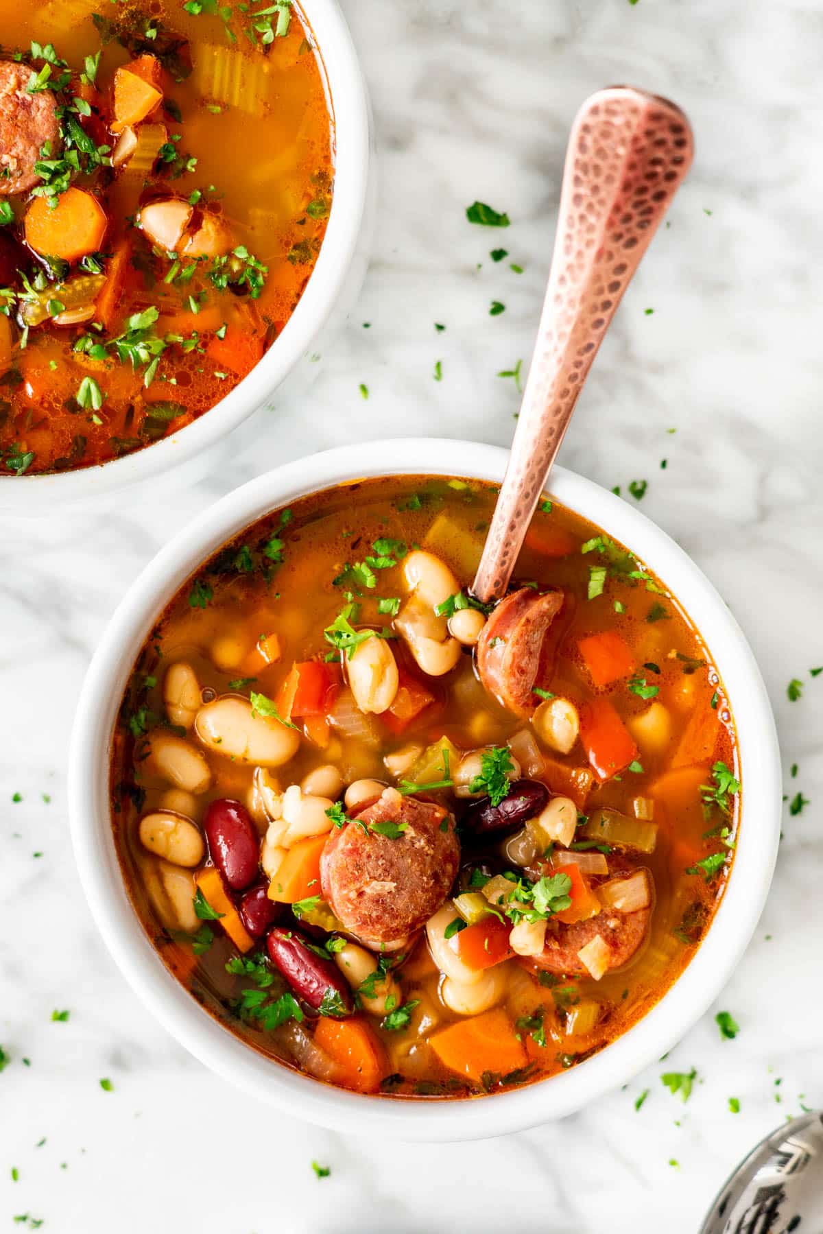 Hearty Bean Soup with Smoked Sausage – carammelle